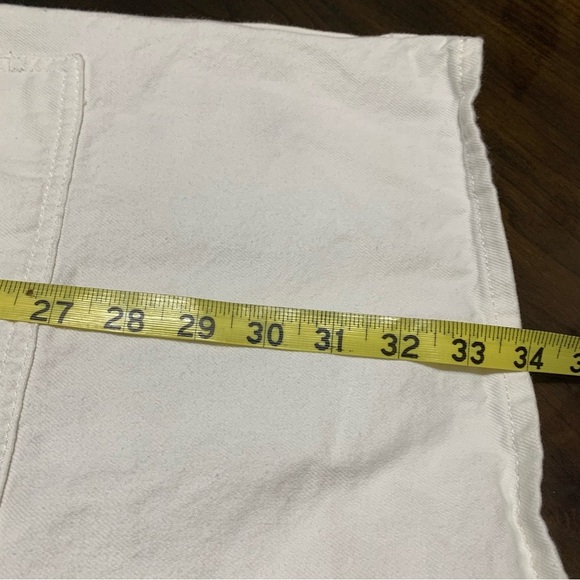 COACH White Denim Shirt Dress With Gold Buttons 100% Cotton Size Small - Picture 13 of 13